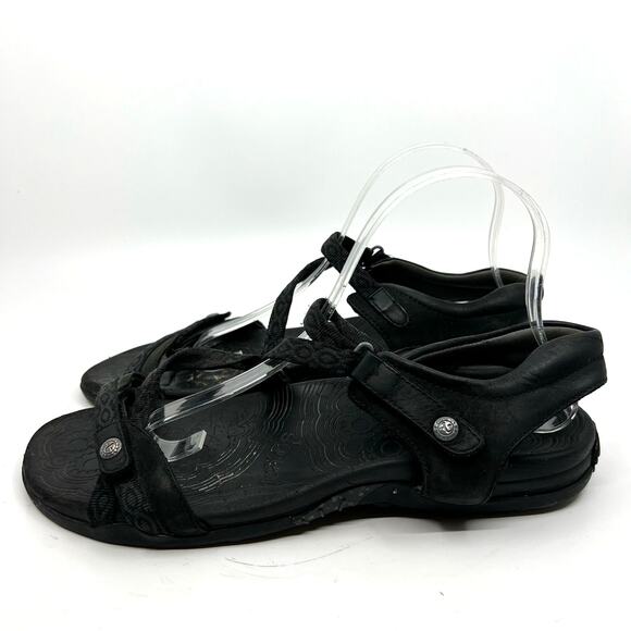 TAOS Black Ankle Strap Sandals Women's 11 US - Picture 2 of 8